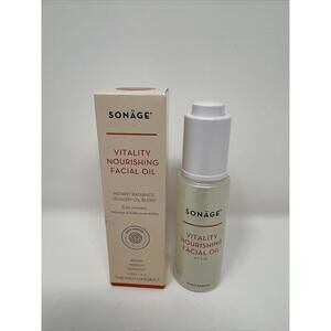 SONÄGE Vitality Nourishing Face Oil ~ Instant Radiance 30 Ml./1fl.oz. NIB X319